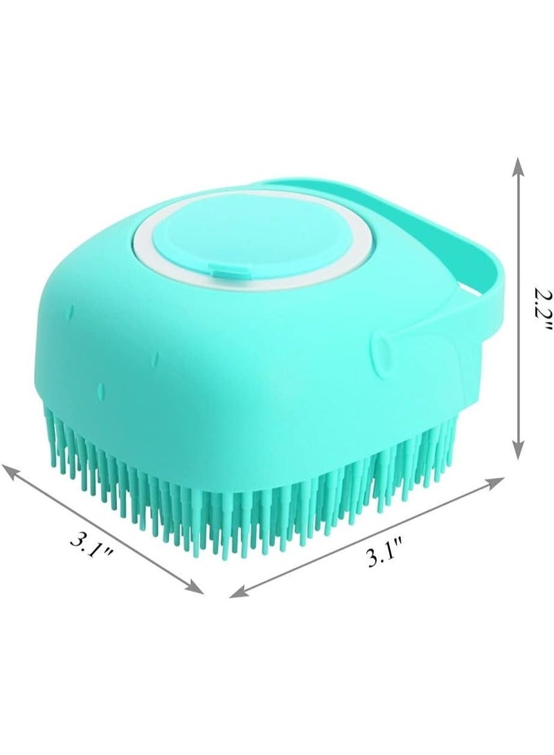 فرشاة استحمام الجسم والتدليك السيليكونية الناعمة مع موزع الشامبو - Image 3