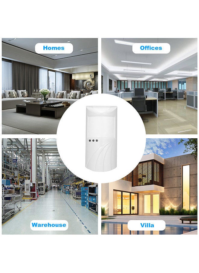 Generic - Pet Immune Wired PIR Motion Sensor Passive Infrared Detector Double PIR Infrared Detector Dual PIR Sensor For Home Burglar Security Alarm System - Image 1