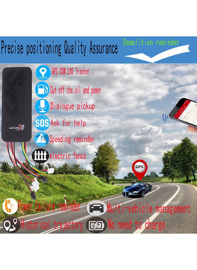 Generic - Car GPS Tracker for Vehicles Real-time Locator Car Vehicle Tracker GPS/GSM/GPRS/SMS System Tracking Cars Anti Theft Tracking Device for Vehicle Car with Alarm System - Image 1
