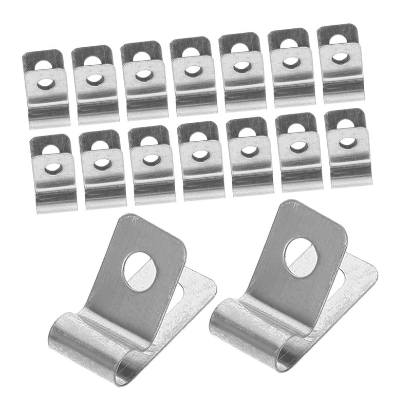 VICASKY 100pcs Fence Mounting Clamps Metal Wire Clips Stainless Steel for Wood Metal Vinyl Fencing Easy Installation - Image 1