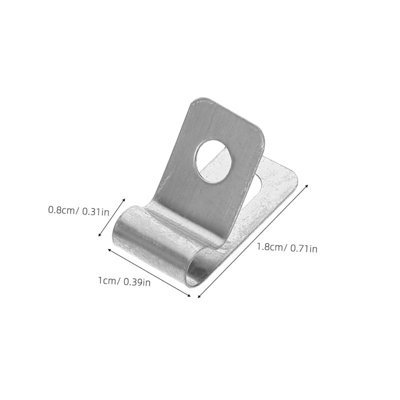 VICASKY 100pcs Fence Mounting Clamps Metal Wire Clips Stainless Steel for Wood Metal Vinyl Fencing Easy Installation - Image 2