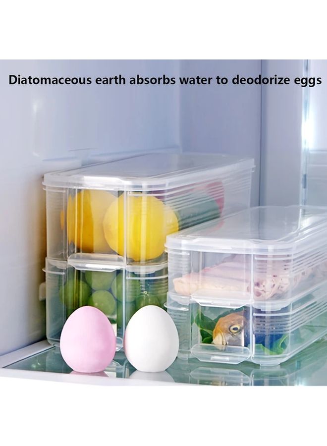 Pink Diatomaceous Earth Odor Absorbing Egg Kitchen Air Freshener Moisture Absorption Dehumidifier - Image 2
