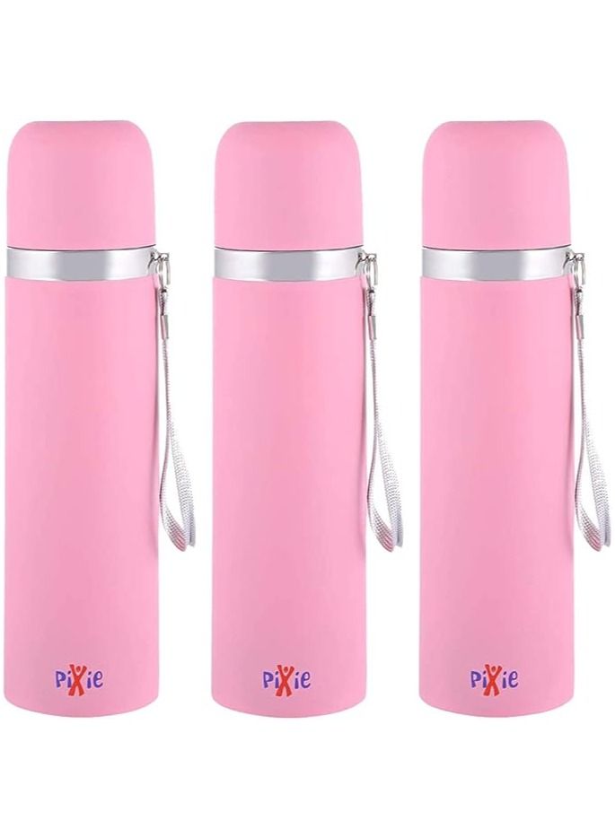 Pixie  Thermo 500 ML (Pink) (Pack of 3) - Image 1