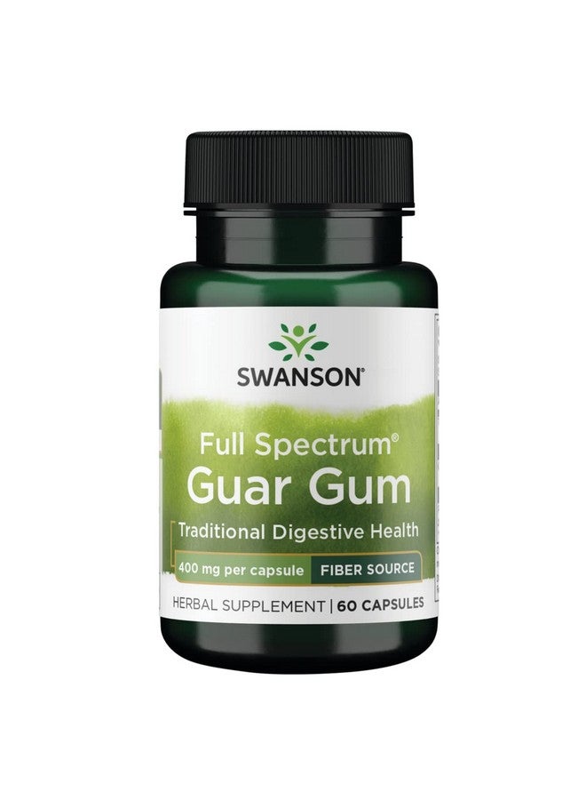 SWANSON Full Spectrum Guar Gum 400 Milligrams 60 Capsules - Image 1