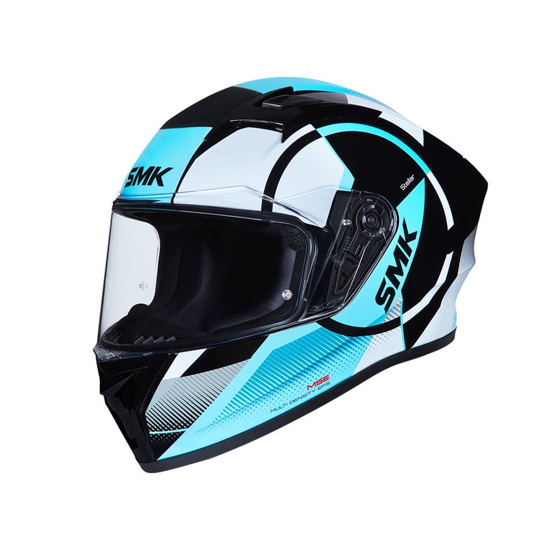 SMK Helmets SMK Stellar Sports S01 Faro ISI DOT & ECE-06 Certified Full Face Helmet With Anti-Fog Clear Visor - Image 5