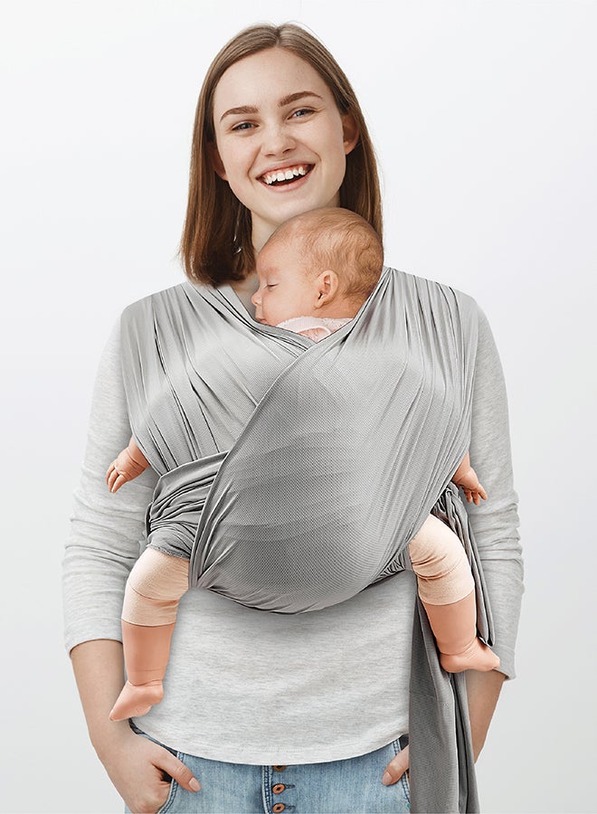 Moon KaryGo Baby Sling Carrier-Mid Grey Suitable From Birth - Image 1