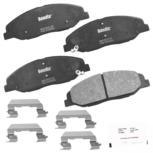 Bendix Priority1 CFC1332 Ceramic Front Brake Pads for Cadillac CTS 2014-2008, STS 2011-2009 - Image 3