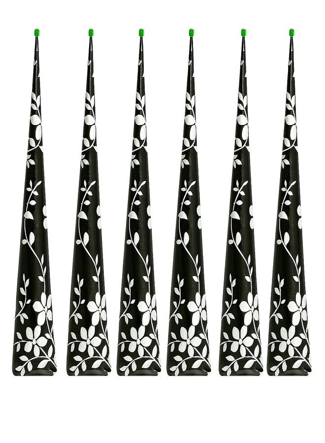 Decent 100% Natural Ready to Use henna Paste Hair Color, Hair Dye Cones (Darkest Brown, Pack of 6) - Image 1