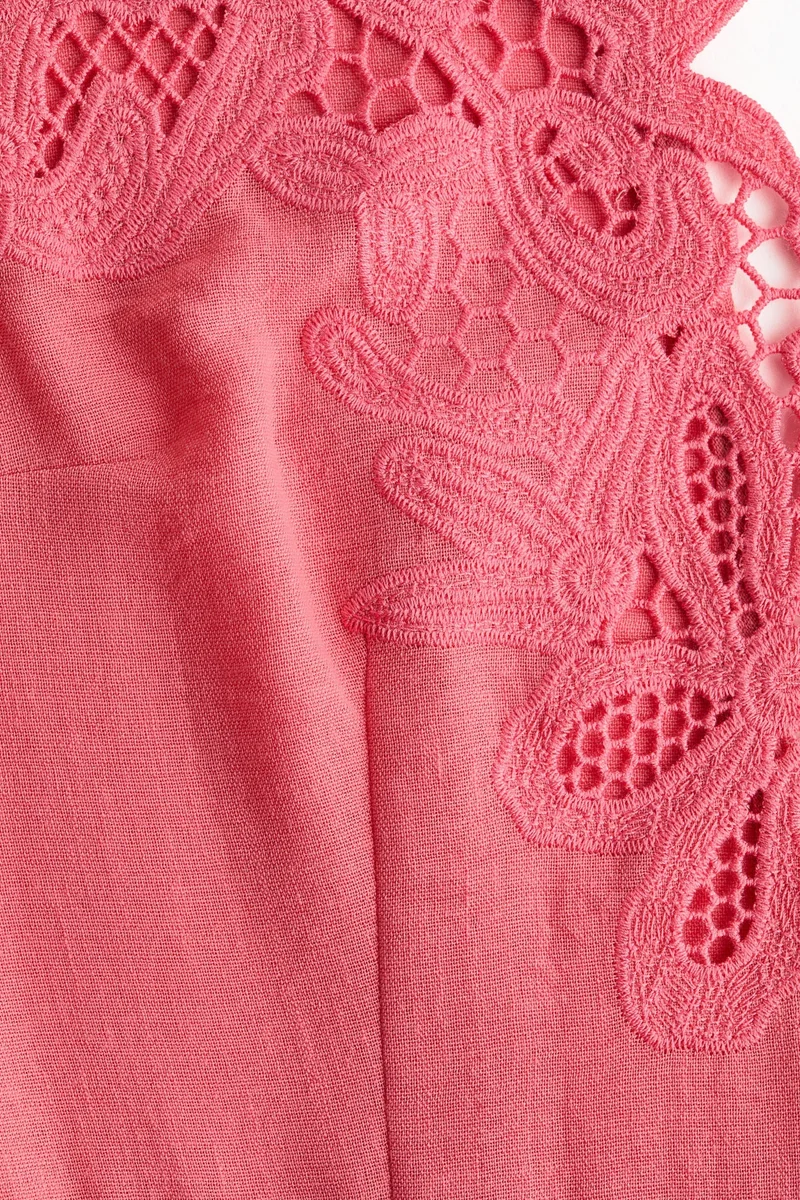 H&M  Broderie anglaise dress for Women | Best Price UAE