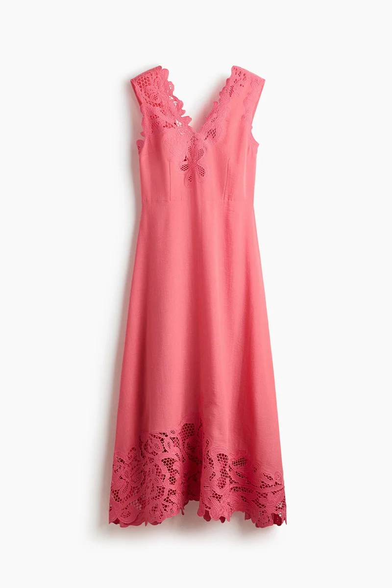 H&M  Broderie anglaise dress for Women | Best Price UAE