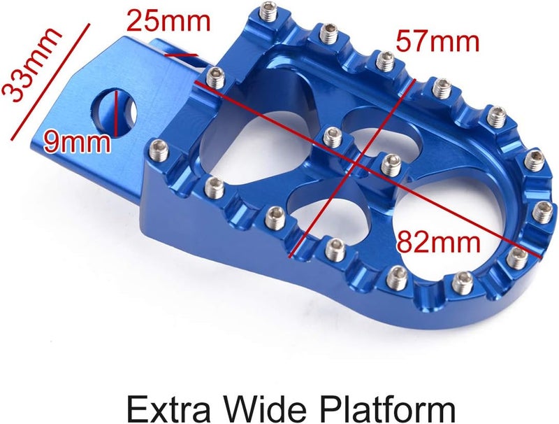 Rawsomes Motor-mh Wide CNC Motorcycle Foot Pegs Footrest for Yamaha Models - Image 4