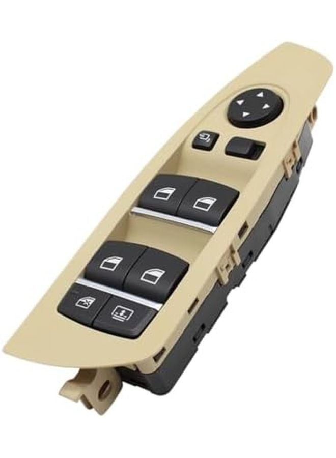 زر نافذة السيارة بلون البيج المتوافق مع بي إم دبليو السلسلة 7 F01 F02 730Li 740Li 750Li 760Li - Image 1