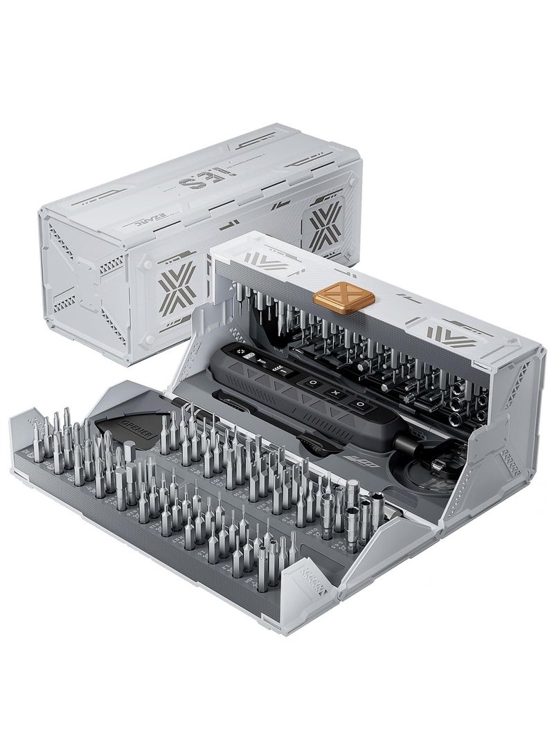 JAKEMY 180-in-1 Precision Screwdriver Set with 160 Magnetic Bits, Ratchet Handle & Repair Tools – Professional Multi-Bits Repair Kit for Laptop, iPhone, MacBook, Xbox, PS5, Watch, Glasses, DIY & Electronics Maintenance - Image 1