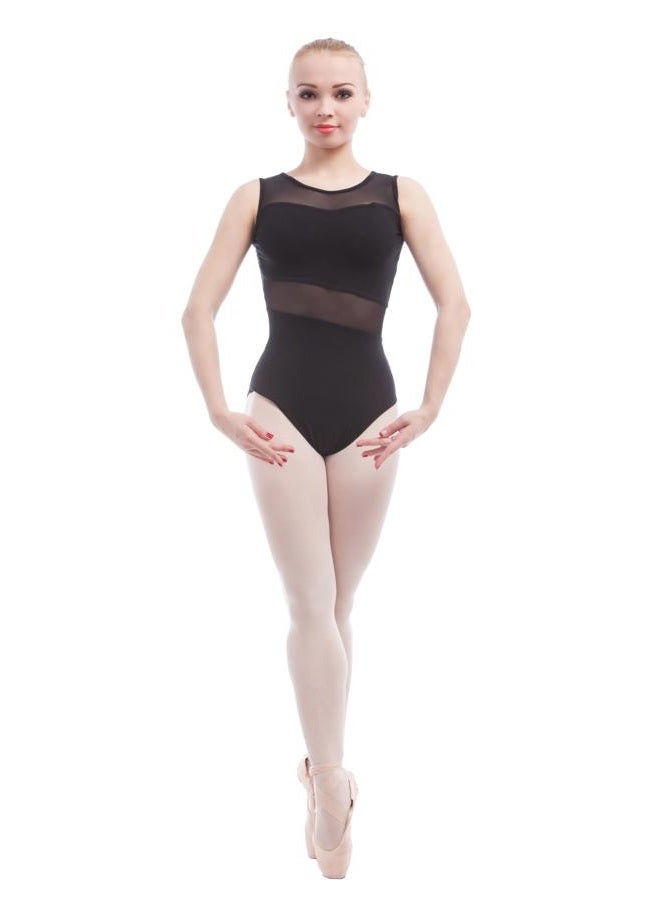 Dance Favourite Open Back O Shape Black Ballet Leotards A1B014, Black, M - Image 1