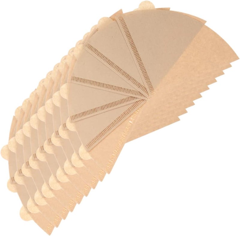 PRETYZOOM 300pcs Cone Coffee Filters Unbleached Natural Paper for Easy Brewing for Home Office Coffee Makers - Image 2