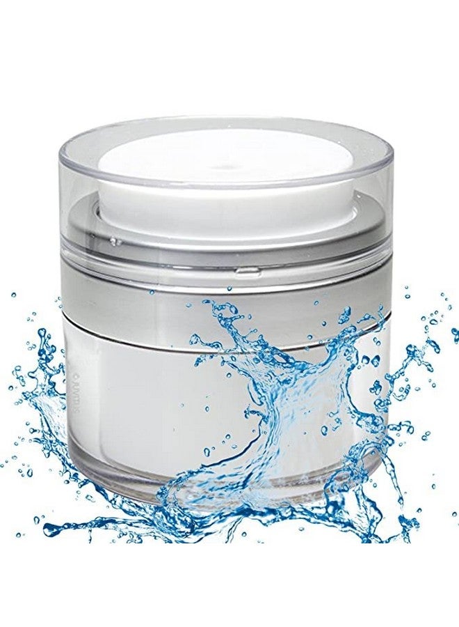 RRJ Airless Pump Jars, Acrylic Makeup Cosmetic Jar Containers with Press Pump, Leak Proof Plastic Container Jar, for Travel Storage Beauty Products Creams, Gels & Lotions and Other (30ml Jars) - Image 1