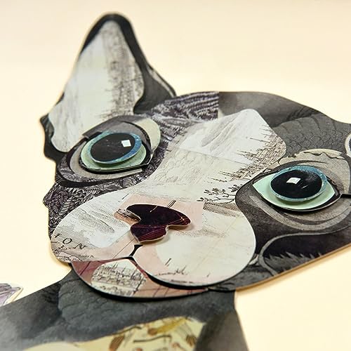 Empire Art Direct Sphynx Dimensional Collage Handmade by Alex Zeng Framed Graphic Cat Wall Art Ready to Hang, 17 in. x 17 in. x 1.4 - Image 3
