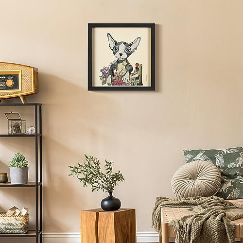 Empire Art Direct Sphynx Dimensional Collage Handmade by Alex Zeng Framed Graphic Cat Wall Art Ready to Hang, 17 in. x 17 in. x 1.4 - Image 5
