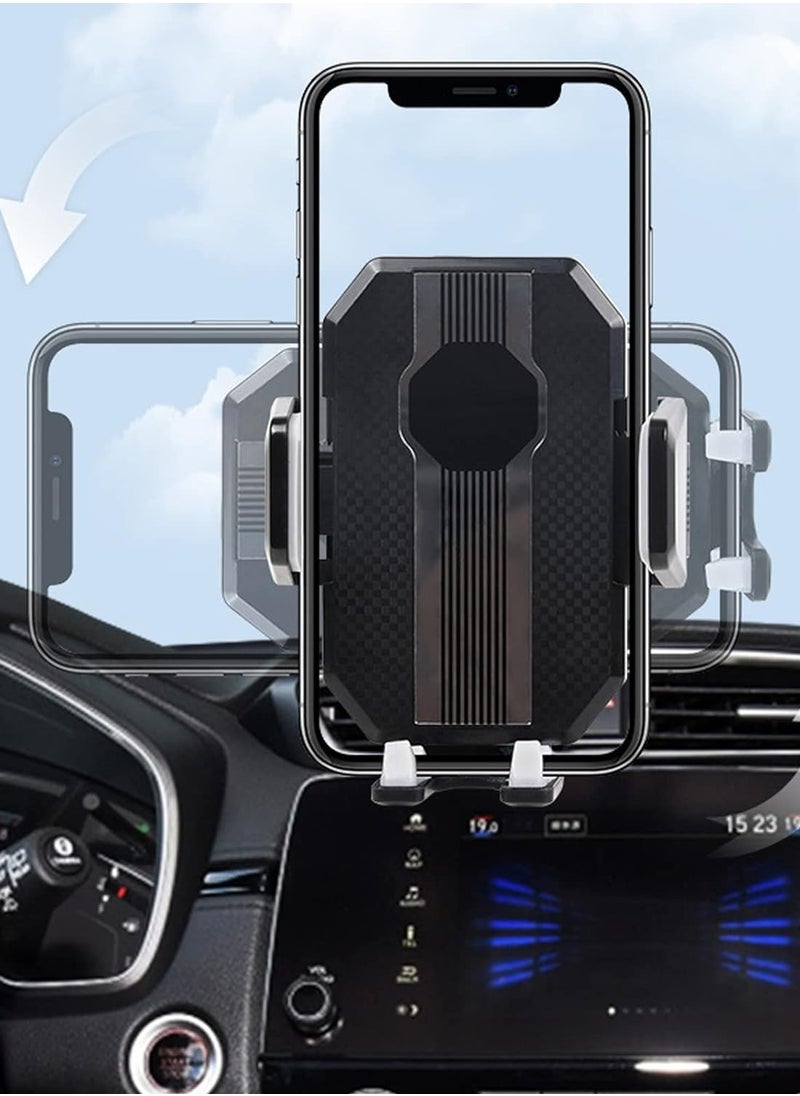 ELTRAZONE Super Adsorption Car Phone Holder (Black) – 360° Rotating Windshield & Dashboard Mount with Extra Strong Suction Cup, Adjustable Arm, Stable Grip – Universal Holder for Smartphones in Cars & SUVs - Image 3