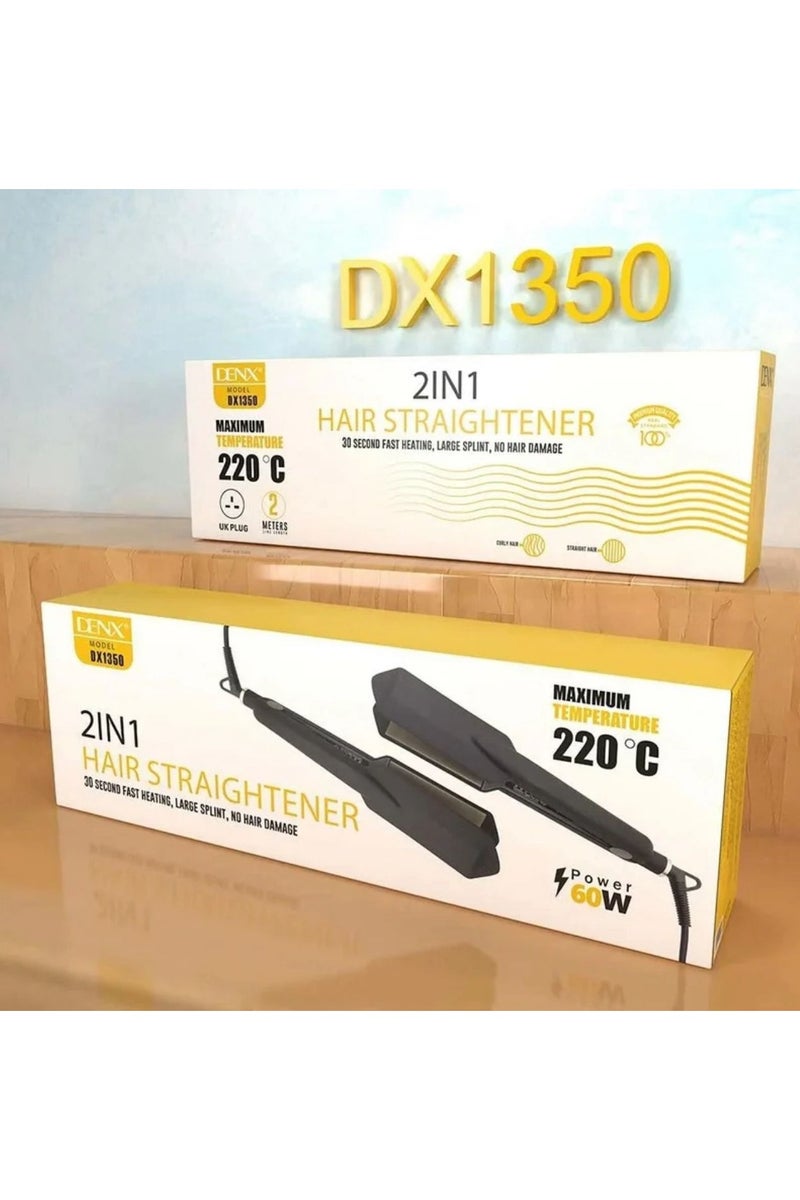 دينكس ابدئي يومك بشعر ساحر مع كواة الشعر DENX DX1350 – تمليس وتجعيد احترافي في دقائق