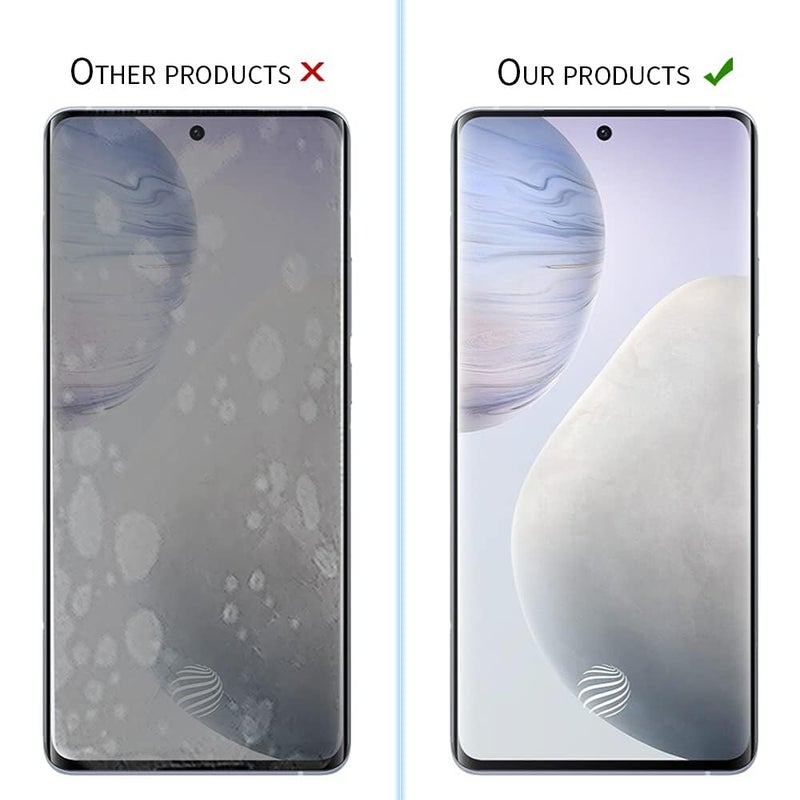 Mobilebies 9H Premium Black Border Tempered Glass Screen Protector (Non-UV Glass) for Samsung S23 Plus / S22 Plus (6.6 Inch, Pack of 1) | Full Screen Coverage (Edge to Edge) Screen Guard - Image 4