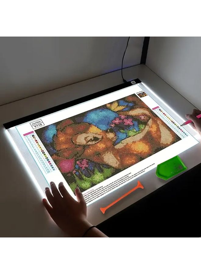 A4 Dimmable LED Light Box Tracing Board With Eye Protection For Drawing - Image 4