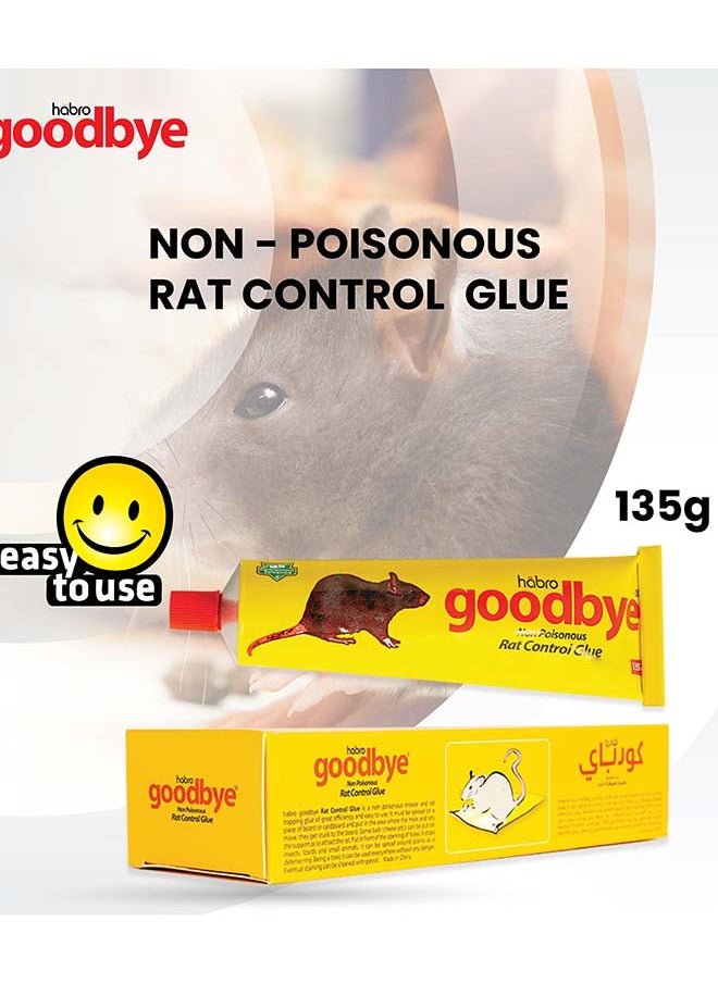 Goodbye - Rat Control Glue - Effective and Safe Rodent Trapping Solution, 135grams - Image 1
