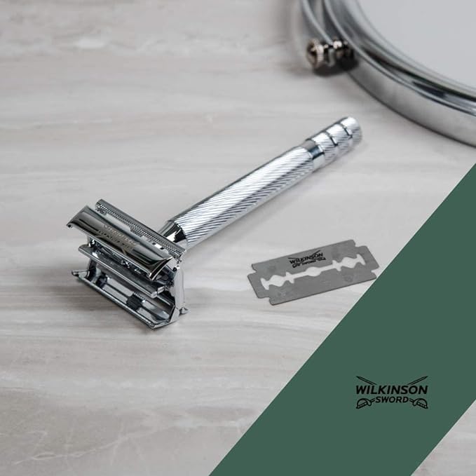 Wilkinson Sword شفرات حلاقة ويليكنسون سورد الكلاسيكية ذات الحافة المزدوجة - 100 شفرة - قد يختلف التعبئة - Image 4