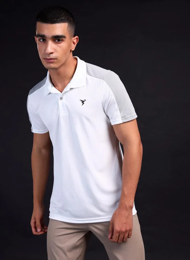 تكنوسبورت Technosport Men Color Block Relaxed Fit Polo