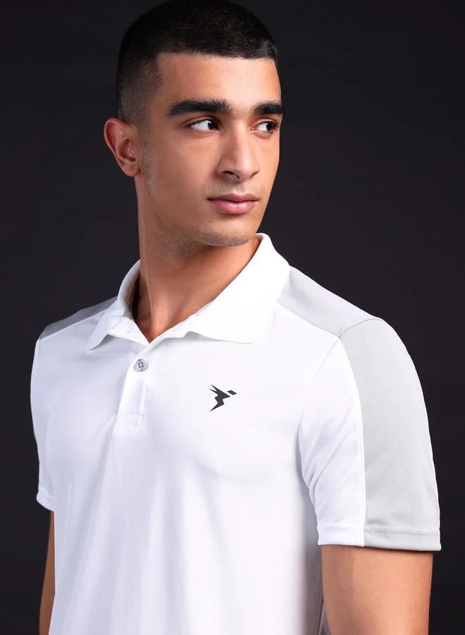 تكنوسبورت Technosport Men Color Block Relaxed Fit Polo