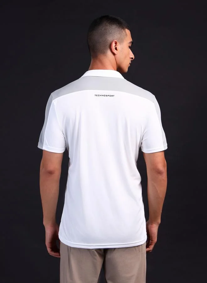 تكنوسبورت Technosport Men Color Block Relaxed Fit Polo
