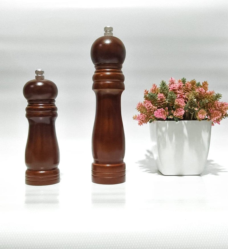 MiRiM Wooden Salt and Pepper Mill Grinder with Adjustable Coarseness Setting - (Pack of 1) - Image 2