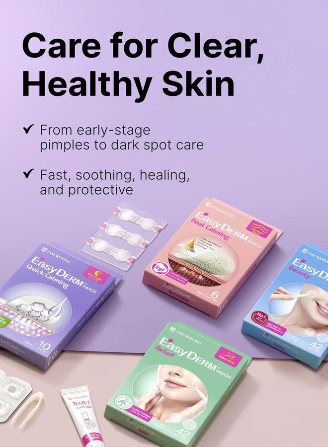 DWEasyDerm EasyDerm Multi-Step Pimple Patch Set – 4-Type Korean Pimple Patches + Free 2-in-1 Dual-Tip Extractor for Complete Skincare Stocking Stuffer Holiday Gift - Image 5