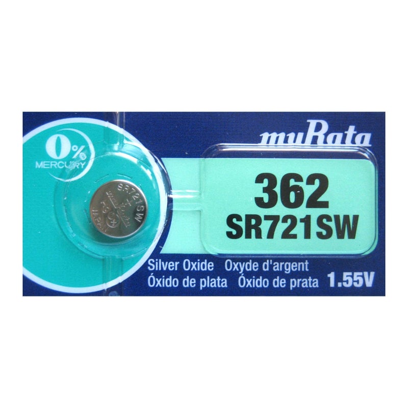 Murata Watch Battery (Sr721Sw/362, Pack Of 5) - Image 2