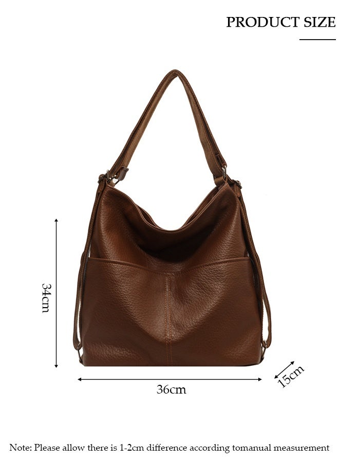 DUNISO Handbags for Women, PU Leather Crossbody Bag, Shoulder Bag for Adjustable Shoulder Strap, Large Capacity Portable Satchel, Fashion Shoulder Bag for Ladies - Image 2