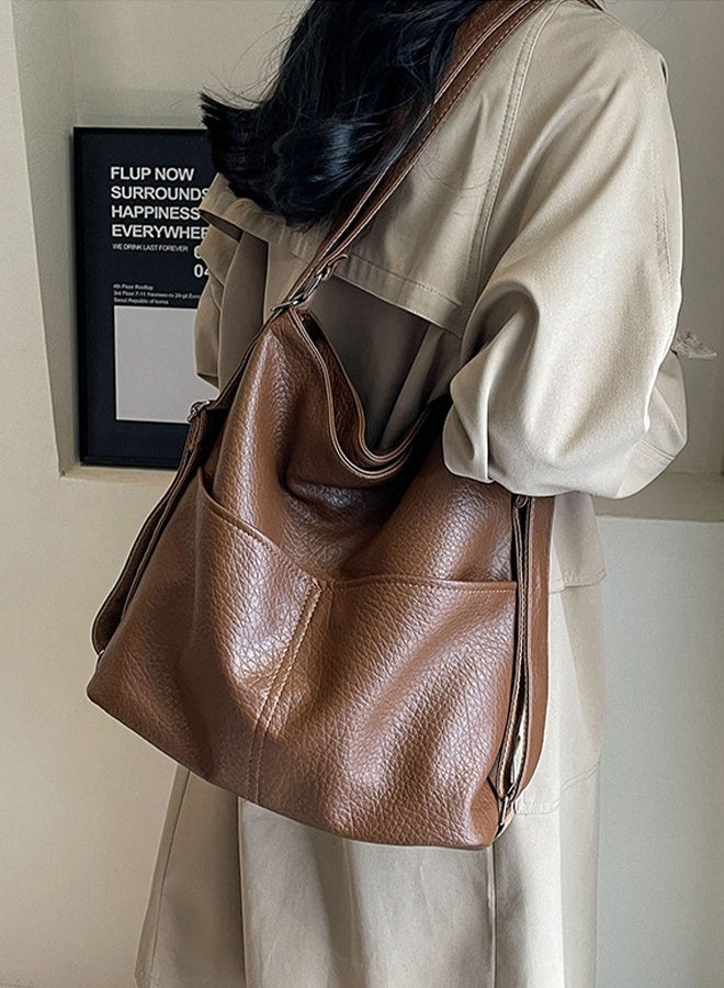 DUNISO Handbags for Women, PU Leather Crossbody Bag, Shoulder Bag for Adjustable Shoulder Strap, Large Capacity Portable Satchel, Fashion Shoulder Bag for Ladies - Image 3