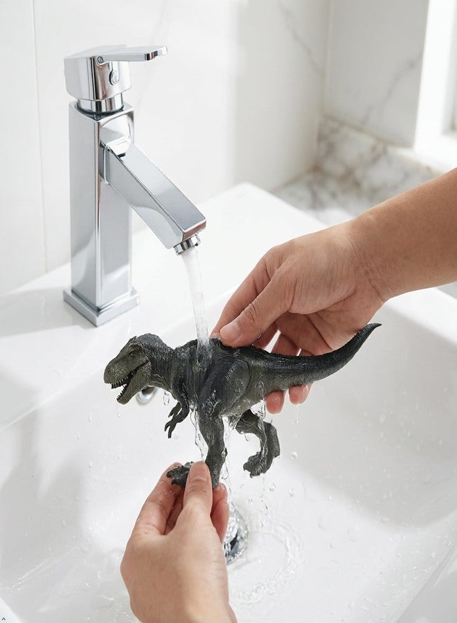GoFika Tyrannosaurus Toothbrush Holder,Fun Dinosaur Bathroom Organizer for Kids,Toddler Bath Accessories Perfect for Children,Jurassic Theme Décor (Green) - Image 4