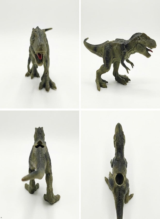 GoFika Tyrannosaurus Toothbrush Holder,Fun Dinosaur Bathroom Organizer for Kids,Toddler Bath Accessories Perfect for Children,Jurassic Theme Décor (Green) - Image 5