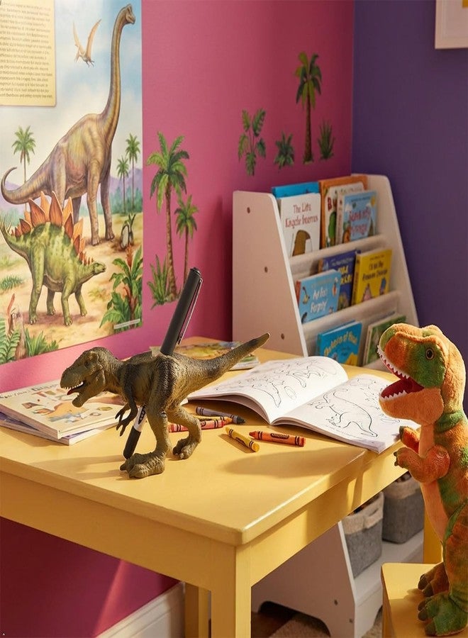 GoFika Tyrannosaurus Toothbrush Holder,Fun Dinosaur Bathroom Organizer for Kids,Toddler Bath Accessories Perfect for Children,Jurassic Theme Décor (Green) - Image 3
