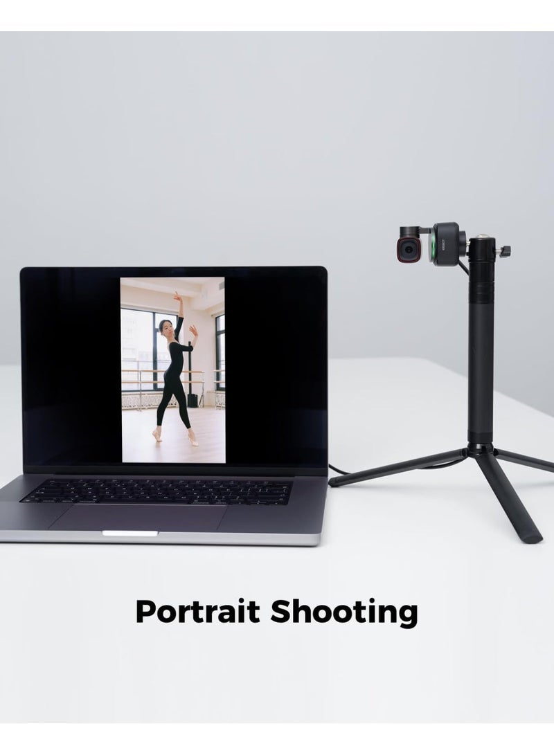 OBSBOT Tiny 2 Webcam 4K Voice Control PTZ, AI Tracking Multi-mode & Auto Focus, 4K Webcam with 1/1.5" Sensor, Gesture Control, 60 FPS, HDR Light Correction, Web Camera for PC, Streaming, Meeting, etc. - Image 3