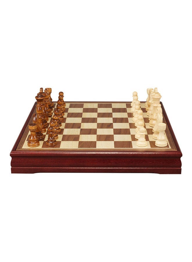 NIBEMINENT Grade Wooden Folding Middle Chess Set - Image 1
