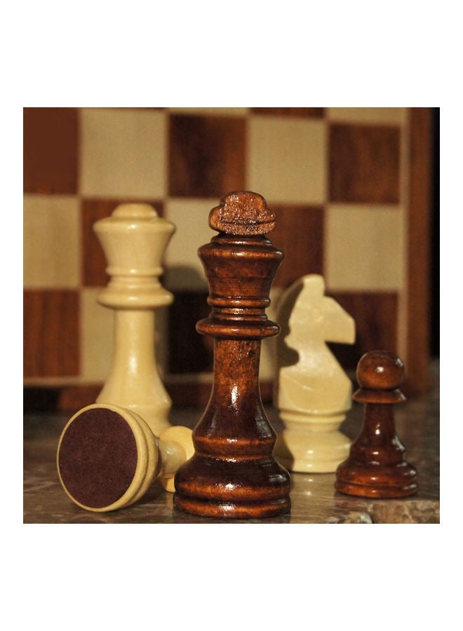 NIBEMINENT Grade Wooden Folding Middle Chess Set - Image 3