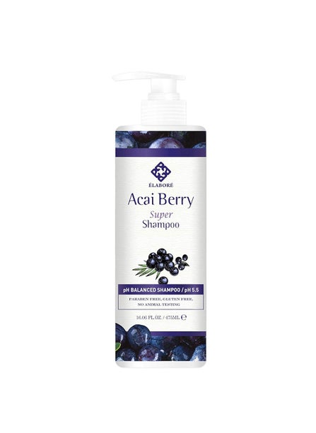 Elabore Elabore Acai Berry Super Sulfate Free Shampoo 1606floz 475ml 