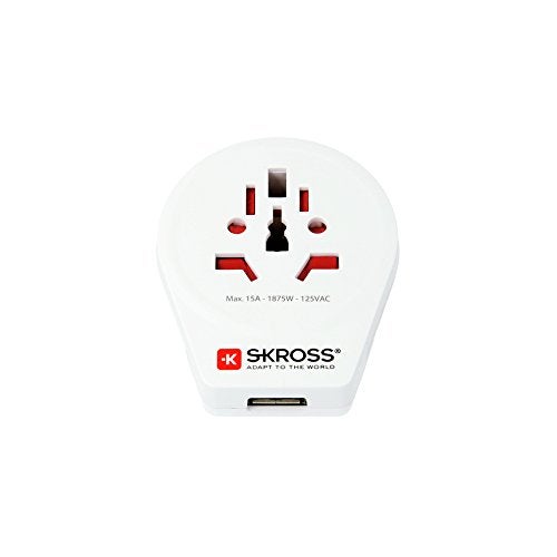Skross World to USA USB Travel Adaptor, White - Image 5