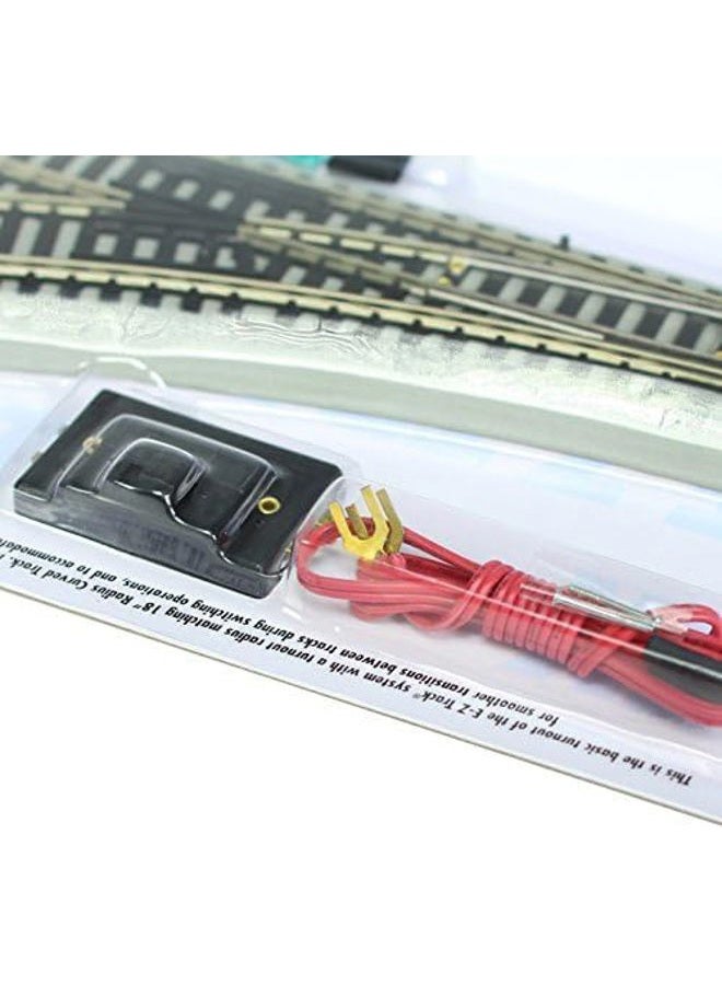 Bachmann Trains HO Scale Snap-Fit E-Z Track Remote Turnout - Left - Image 4