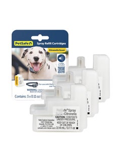 PetSafe PetSafe Spray Refill - Citronella - No-Mess Replacement Cartridges Spray Dog Bark Collar Remote Training Collar - Refill Cartridge Only - 3-Pack - PAC00-16371  - Image 1