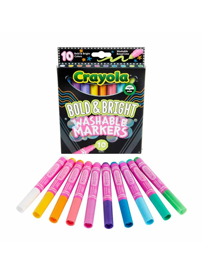 Crayola Crayola - Broad Line Marker | Bold & Bright - 10 count