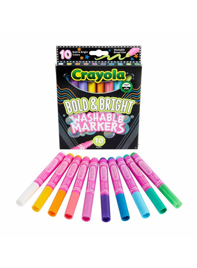 Crayola - Broad Line Marker | Bold & Bright - 10 count - Image 1