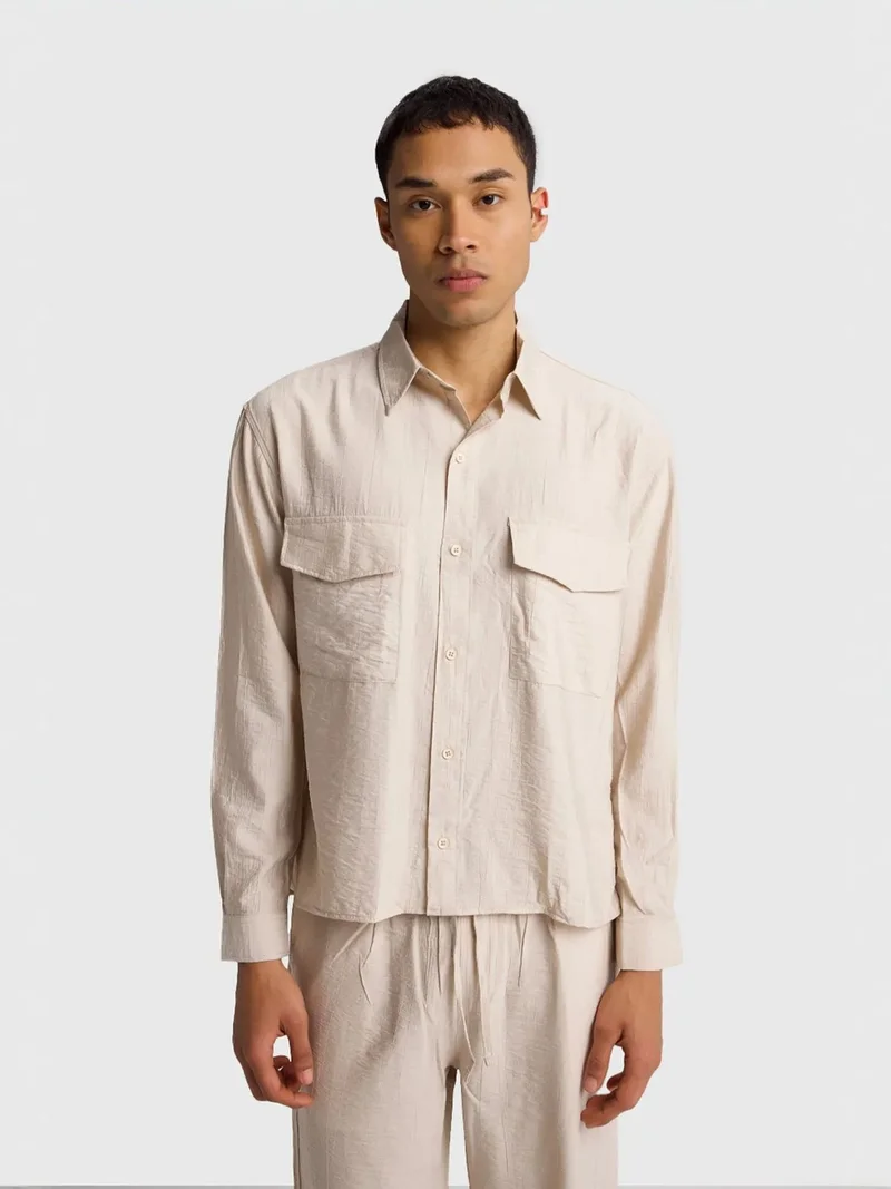 جيستو GIESTO Long Sleeve Button-Up Shirt with Pocket