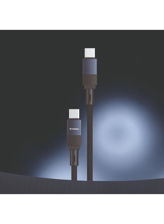 TORİMA U18 BLACK TYPE-C TO TYPE-C CABLE - Image 4